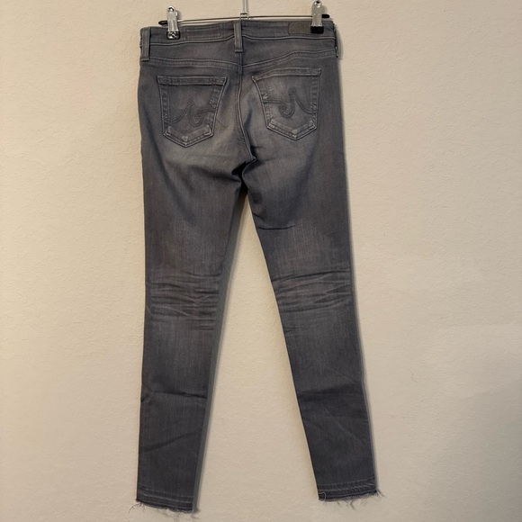 AG Adriano Goldschmied Legging Ankle Gray Super Skinny Jeans 25 - Picture 4 of 6